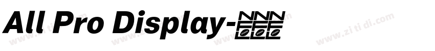 All Pro Display字体转换